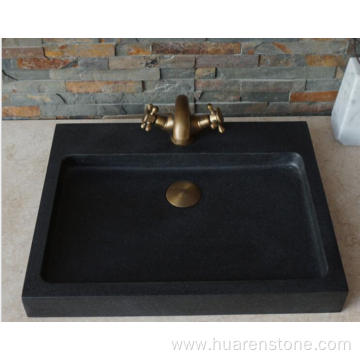 Indian black granite sink
